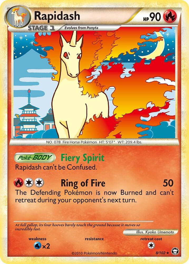 Rapidash 8/102 (Triumphant)  - Holofoil | Good Games Adelaide SA