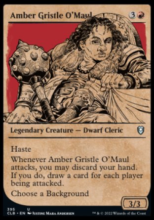 Amber Gristle O'Maul (Showcase) [Commander Legends: Battle for Baldur's Gate] | Good Games Adelaide SA
