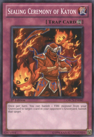 Sealing Ceremony of Katon [ORCS-EN080] Common | Good Games Adelaide SA