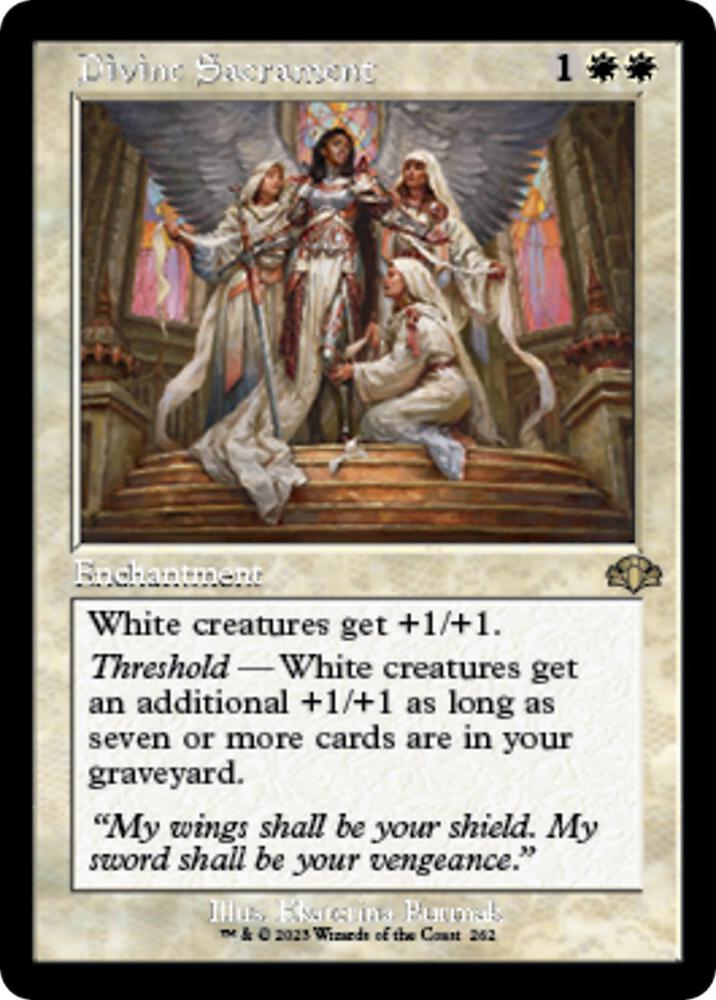 Divine Sacrament Retro Frame 262 (Dominaria Remastered)  | Good Games Adelaide SA