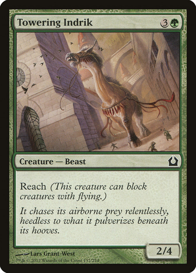Towering Indrik 137 (Return to Ravnica)  - Foil | Good Games Adelaide SA