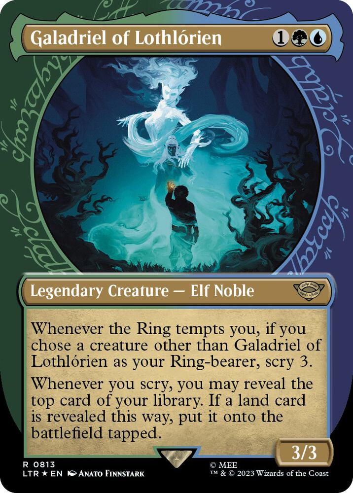 Galadriel of Lothlórien 813 (Universes Beyond: The Lord of the Rings: Tales of Middle-earth)  - Showcase Surge Foil | Good Games Adelaide SA