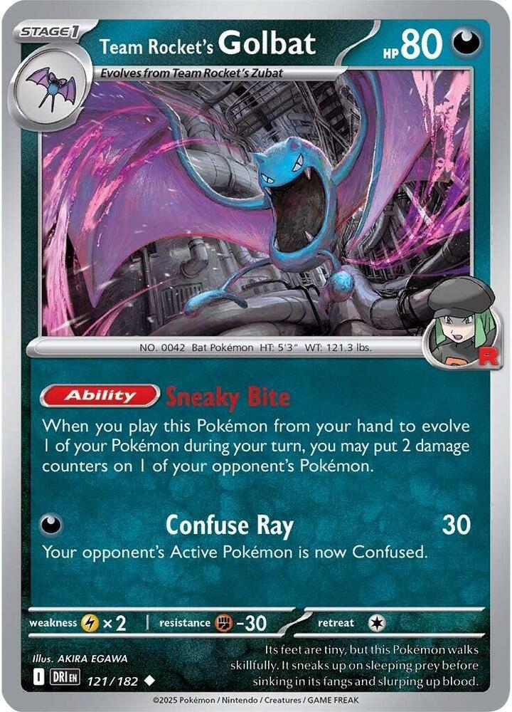 Team Rocket's Golbat 121/182 (SV10: Destined Rivals)  | Good Games Adelaide SA