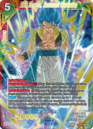 SSB Gogeta, Resonant Explosion (Gold Stamped) [EX04-03] | Good Games Adelaide SA