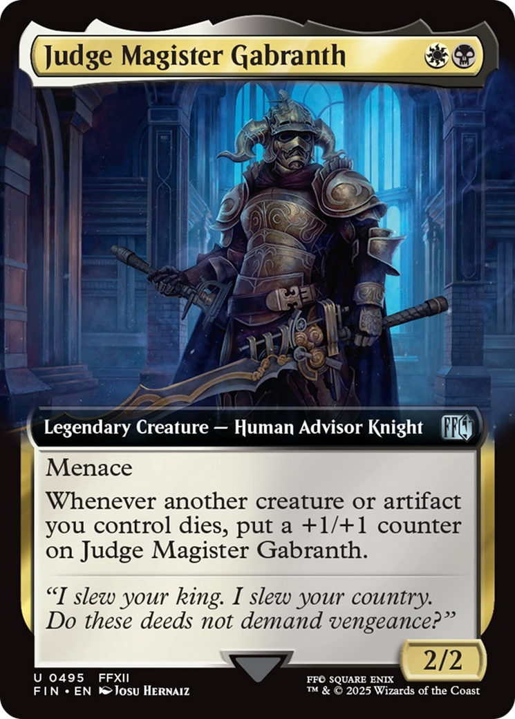 Judge Magister Gabranth (Extended Art) [FINAL FANTASY] | Good Games Adelaide SA