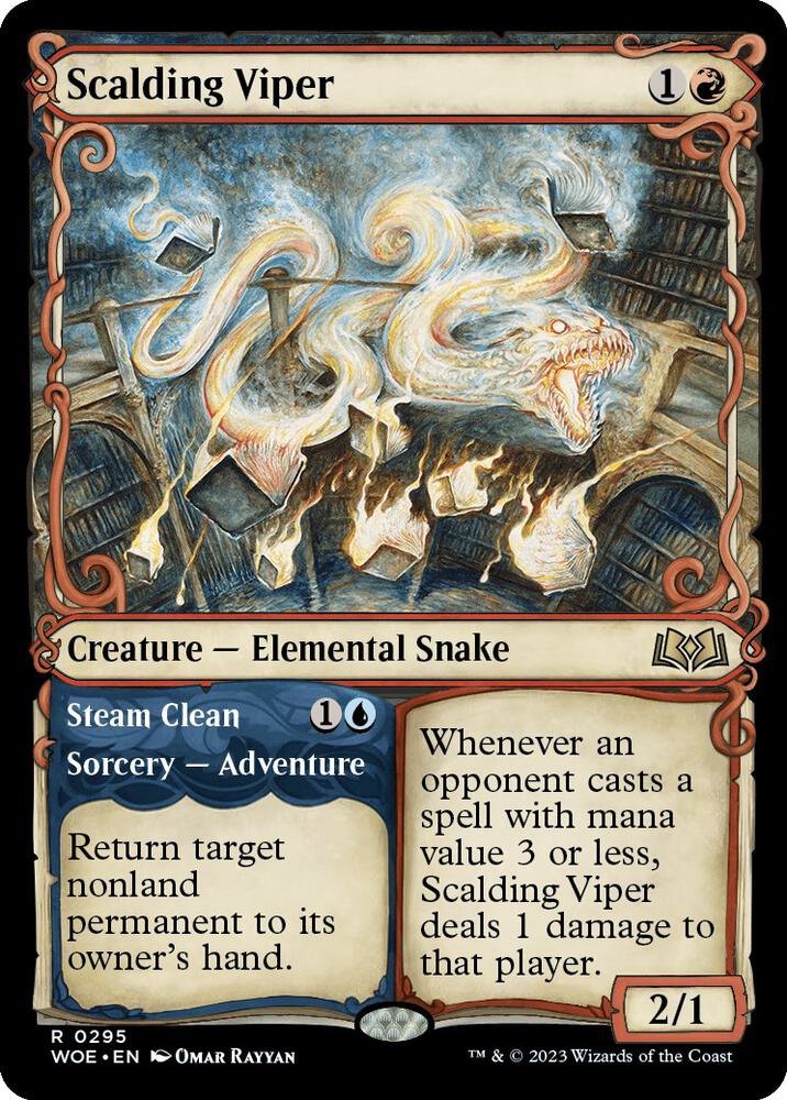 Scalding Viper // Steam Clean 295 (Wilds of Eldraine)  - Showcase | Good Games Adelaide SA