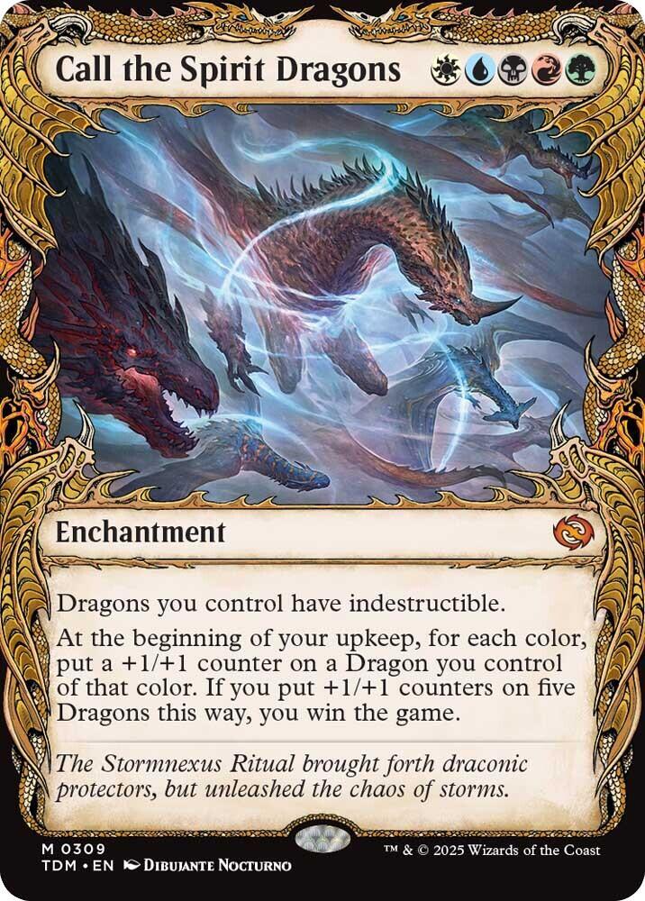 Call the Spirit Dragons Showcase 309 (Tarkir: Dragonstorm)  | Good Games Adelaide SA
