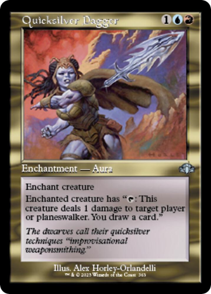 Quicksilver Dagger Retro Frame 363 (Dominaria Remastered)  | Good Games Adelaide SA