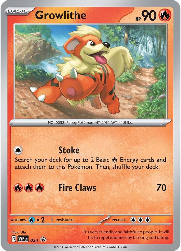 Growlithe (024) [Scarlet & Violet: Black Star Promos] | Good Games Adelaide SA
