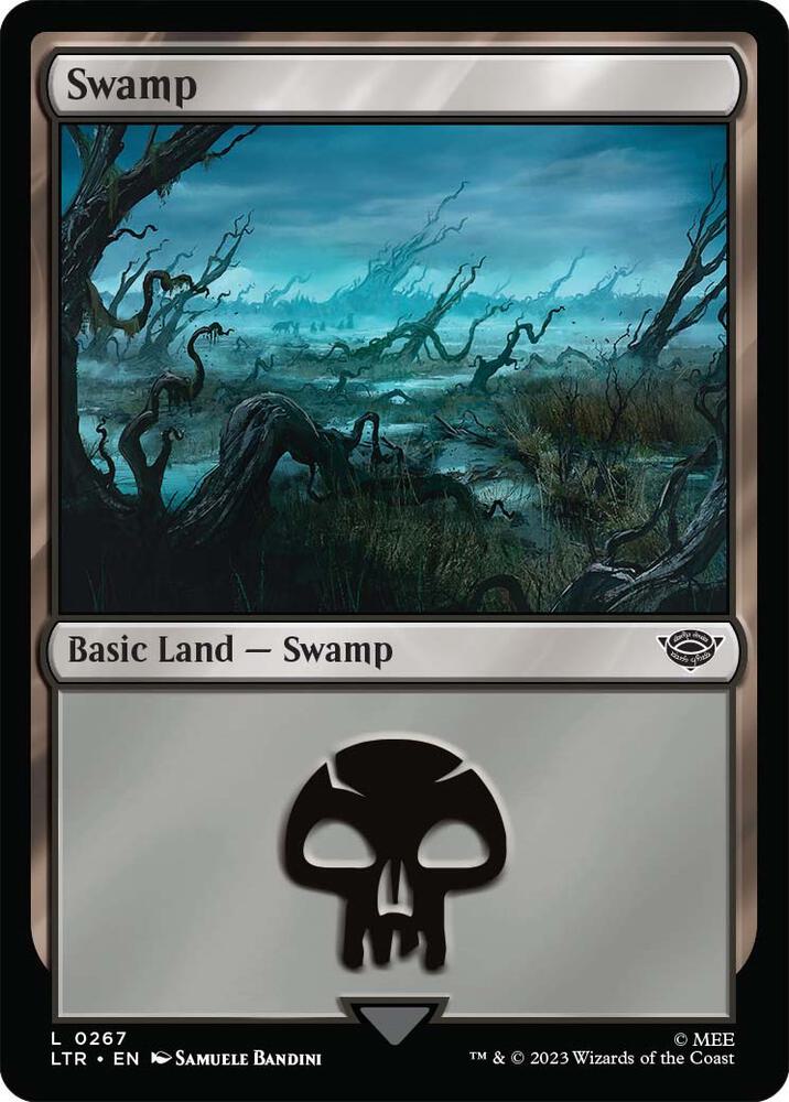 Swamp 267 (Universes Beyond: The Lord of the Rings: Tales of Middle-earth)  - Foil | Good Games Adelaide SA