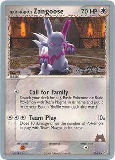 Team Magma's Zangoose (23/95) (Magma Spirit - Tsuguyoshi Yamato) [World Championships 2004] | Good Games Adelaide SA