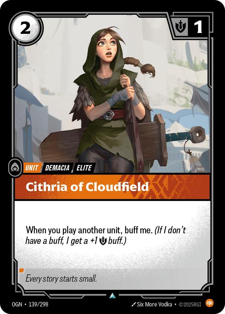 Cithria of Cloudfield 139/298 (Origins)  | Good Games Adelaide SA