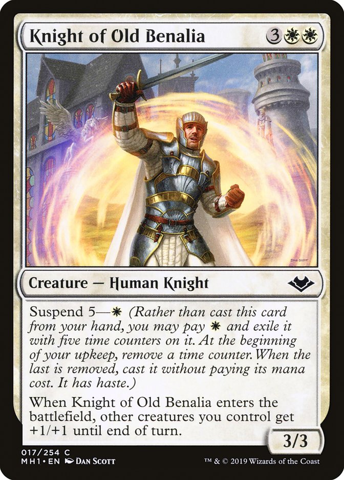 Knight of Old Benalia 17 (Modern Horizons)  - Foil | Good Games Adelaide SA