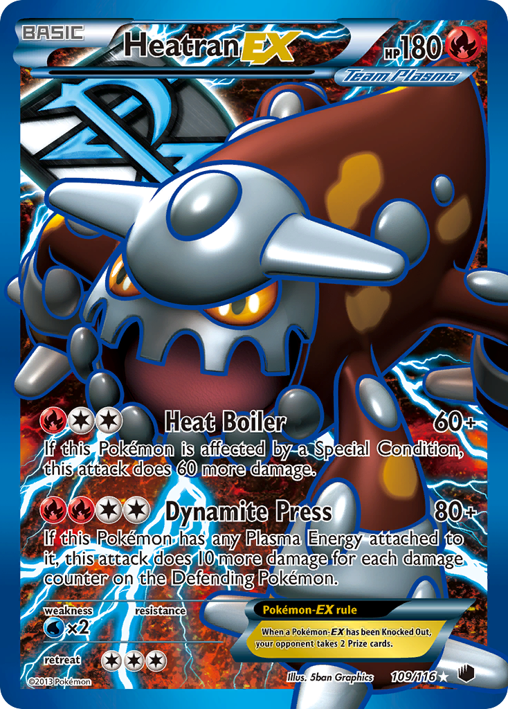 Heatran EX (109/116) [Black & White: Plasma Freeze] | Good Games Adelaide SA