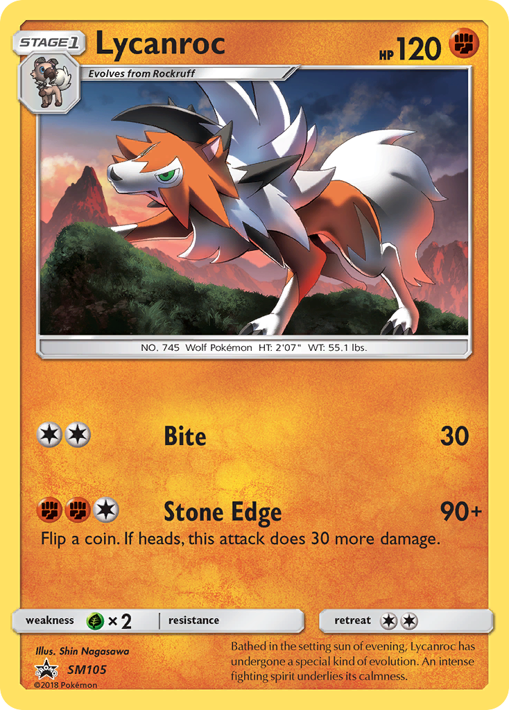 Lycanroc (SM105) [Sun & Moon: Black Star Promos] | Good Games Adelaide SA