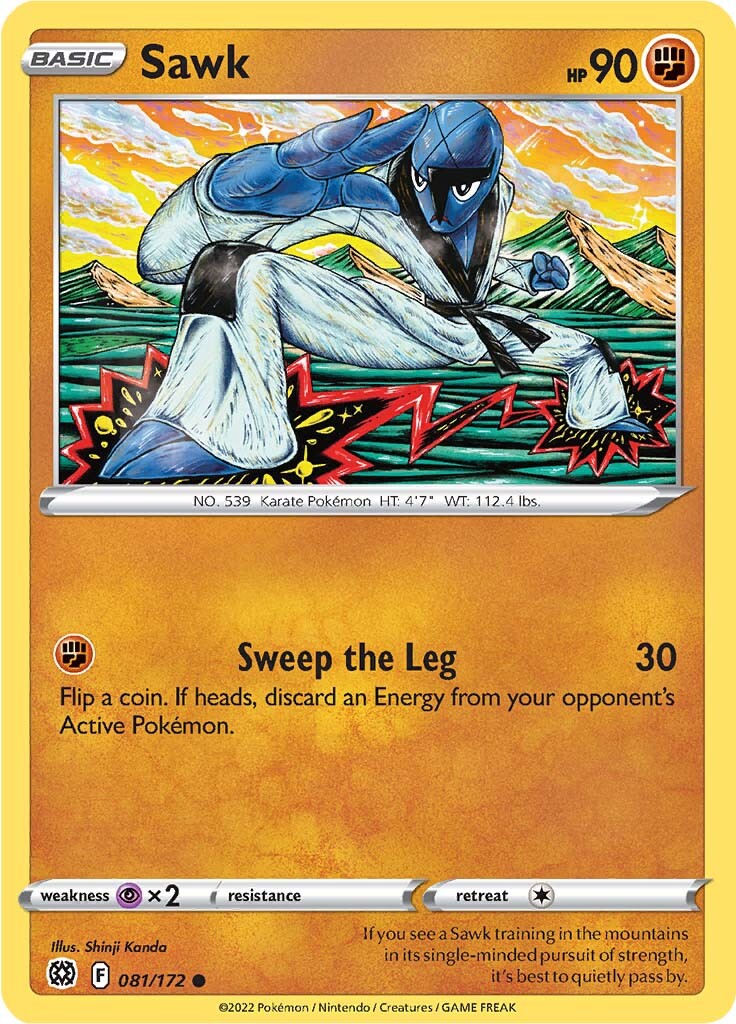 Sawk (081/172) [Sword & Shield: Brilliant Stars] | Good Games Adelaide SA