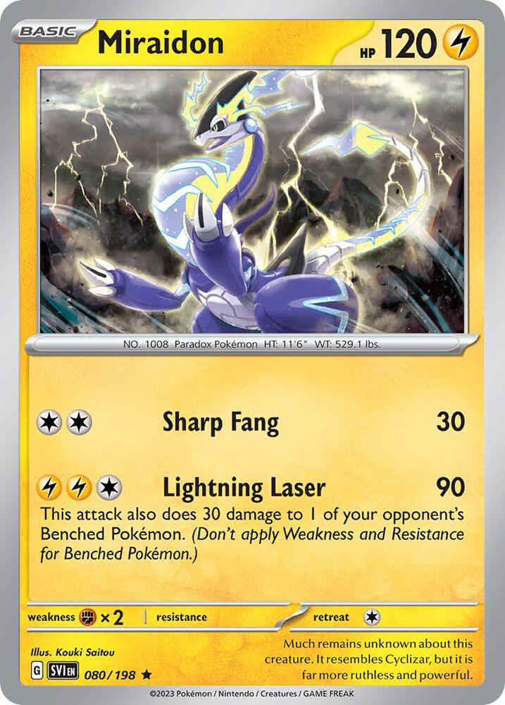 Miraidon 080 198 Rare 080/198 (Deck Exclusives)  | Good Games Adelaide SA