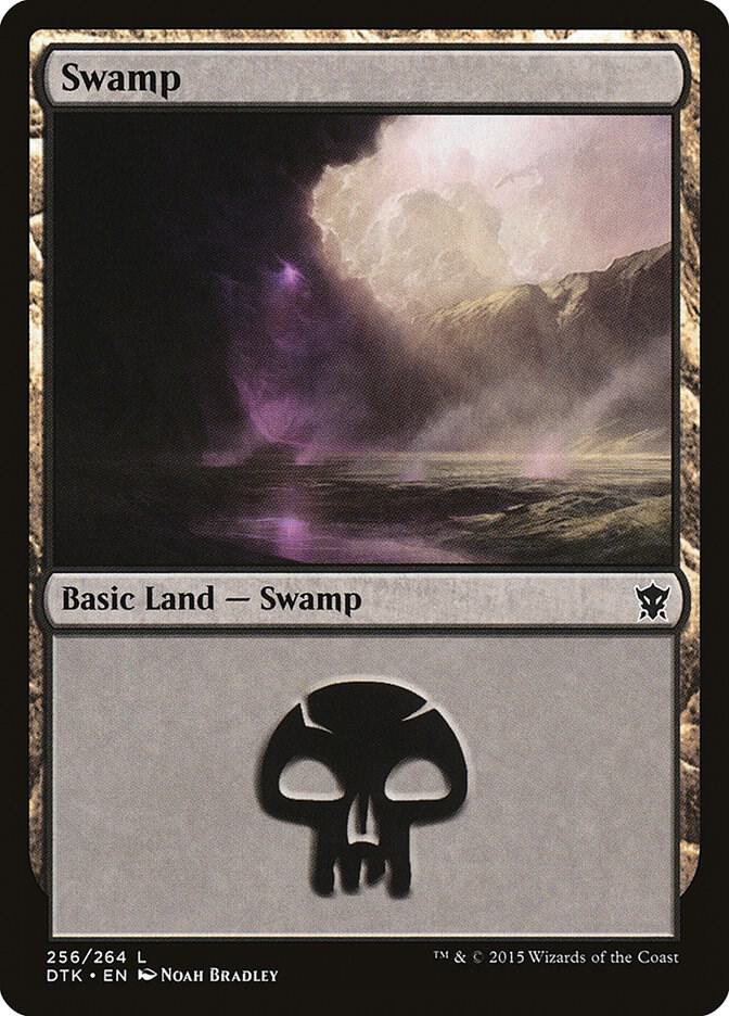 Swamp 256 (Dragons of Tarkir)  - Foil | Good Games Adelaide SA