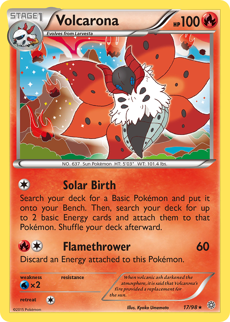 Volcarona (17/98) [XY: Ancient Origins] | Good Games Adelaide SA