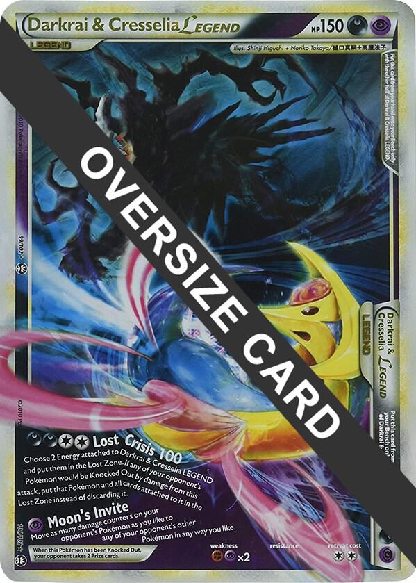 Darkrai and Cresselia Legend 99 102 and 100 102 Single Oversized Promo 099/102 & 100/102 (Jumbo Cards)  - Holofoil | Good Games Adelaide SA