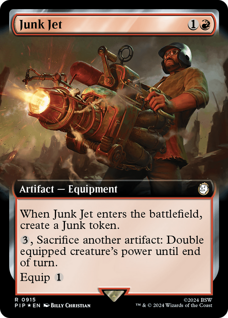 Junk Jet (Extended Art) (Surge Foil) [Fallout] | Good Games Adelaide SA