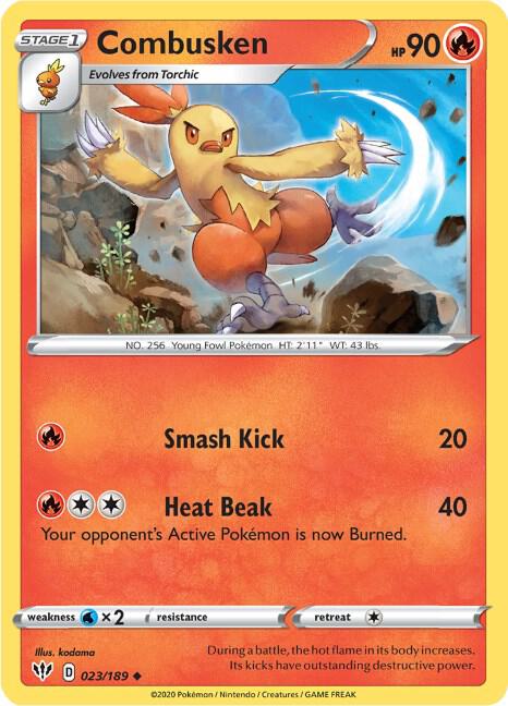 Combusken 023/189 (SWSH03: Darkness Ablaze)  | Good Games Adelaide SA