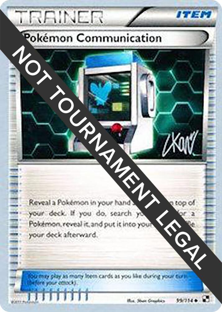 Pokemon Communication 2011 Christopher Kan 99/114 (World Championship Decks)  | Good Games Adelaide SA