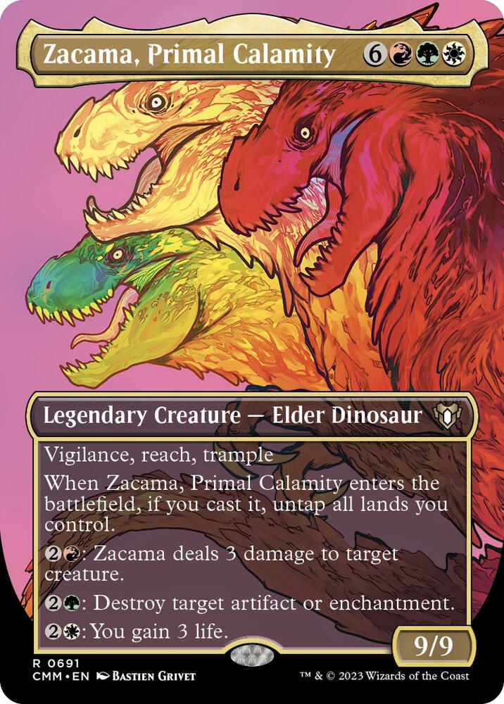 Zacama, Primal Calamity 691 (Commander Masters)  - Borderless | Good Games Adelaide SA