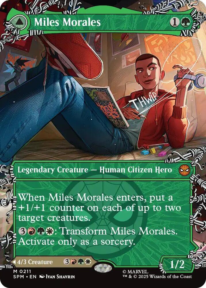 Miles Morales // Ultimate Spider-Man  211 (Marvel's Spider-Man)  - Showcase Foil | Good Games Adelaide SA