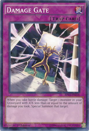 Damage Gate [BP03-EN218] Shatterfoil Rare | Good Games Adelaide SA