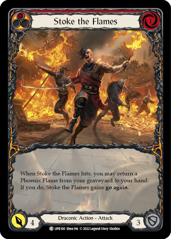Stoke the Flames (Extended Art) [UPR100] (Uprising)  Rainbow Foil | Good Games Adelaide SA