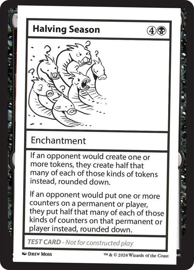 Halving Season  (Mystery Booster 2 Playtest Cards)  | Good Games Adelaide SA