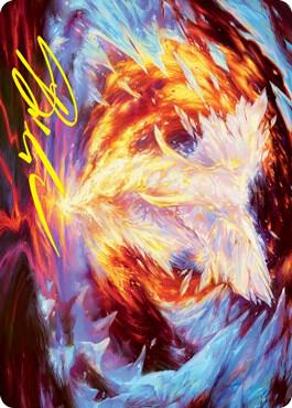 Magma Opus Art Card Gold Stamped Signature 32 (Art Series: Strixhaven)  | Good Games Adelaide SA