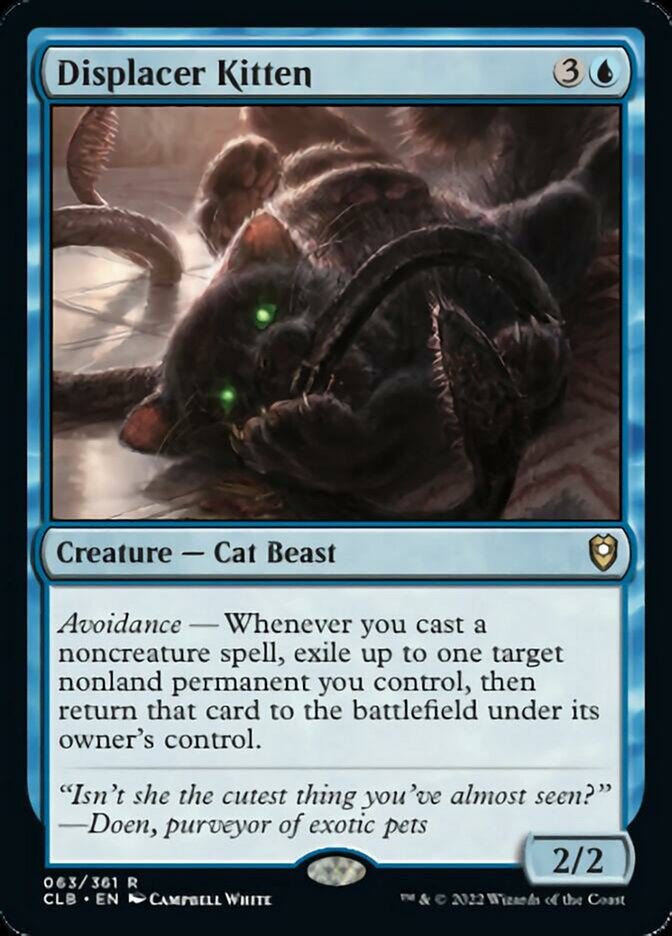 Displacer Kitten [Commander Legends: Battle for Baldur's Gate] | Good Games Adelaide SA