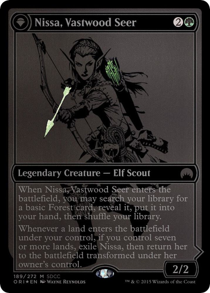 Nissa Vastwood Seer SDCC 2015 Exclusive 189 (Media Promos)  - Foil | Good Games Adelaide SA