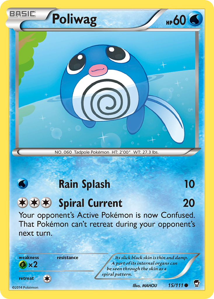 Poliwag (15/111) [XY: Furious Fists] | Good Games Adelaide SA