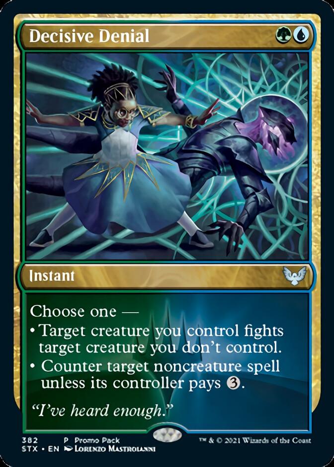 Decisive Denial (Promo Pack) [Strixhaven: School of Mages] | Good Games Adelaide SA