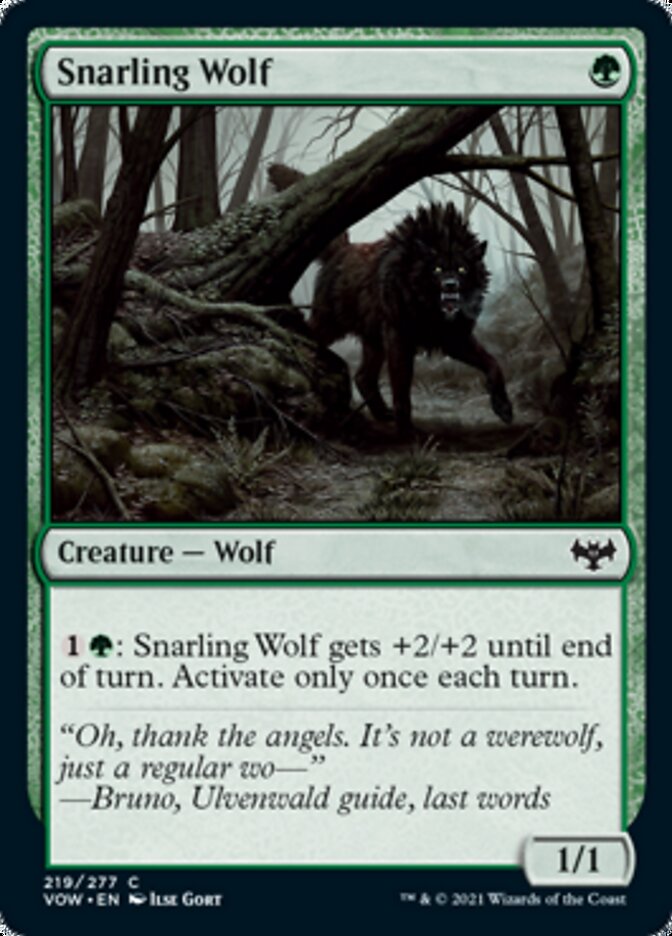 Snarling Wolf [Innistrad: Crimson Vow] | Good Games Adelaide SA