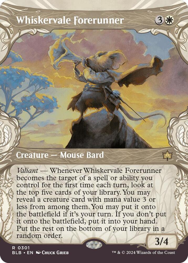Whiskervale Forerunner 301 (Bloomburrow)  - Foil | Good Games Adelaide SA