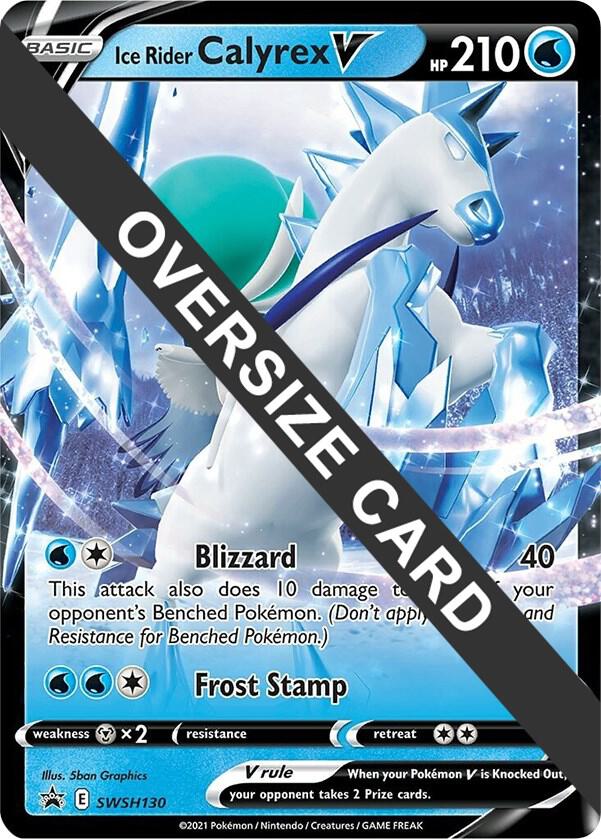 Ice Rider Calyrex V SWSH130 SWSH130 (Jumbo Cards)  - Holofoil | Good Games Adelaide SA