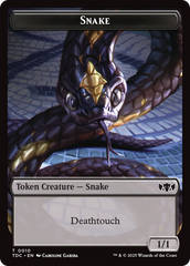 Snake // Myr Double-Sided Token [Tarkir: Dragonstorm Commander Tokens] | Good Games Adelaide SA