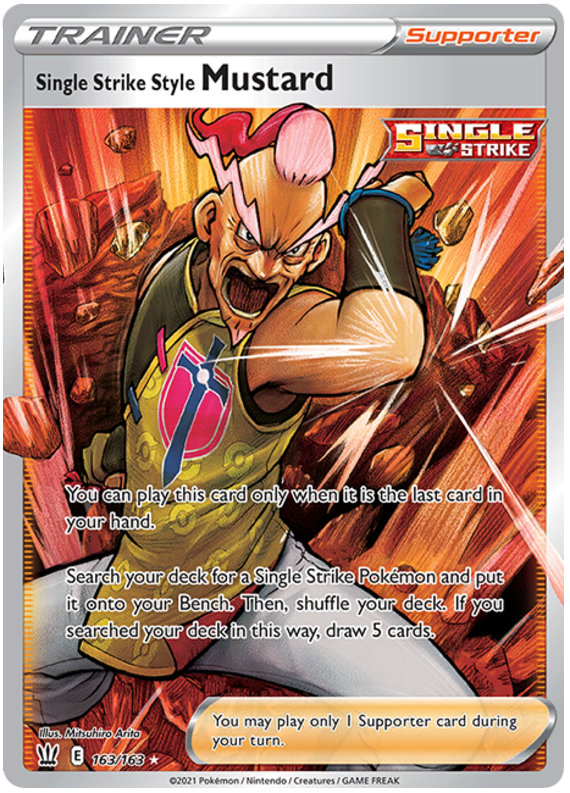 Single Strike Style Mustard (163/163) [Sword & Shield: Battle Styles] | Good Games Adelaide SA