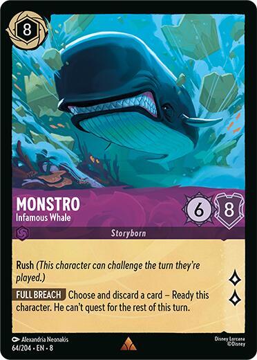 Monstro Infamous Whale 64/204 (Reign of Jafar)  - Cold Foil | Good Games Adelaide SA