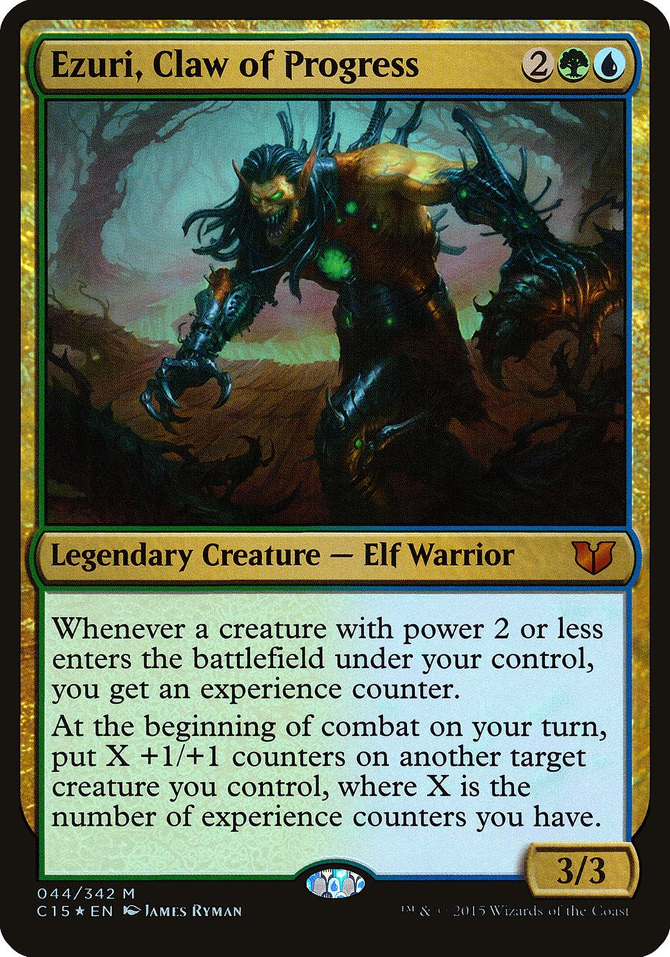 Ezuri, Claw of Progress (Oversized) [Commander 2015 Oversized] | Good Games Adelaide SA