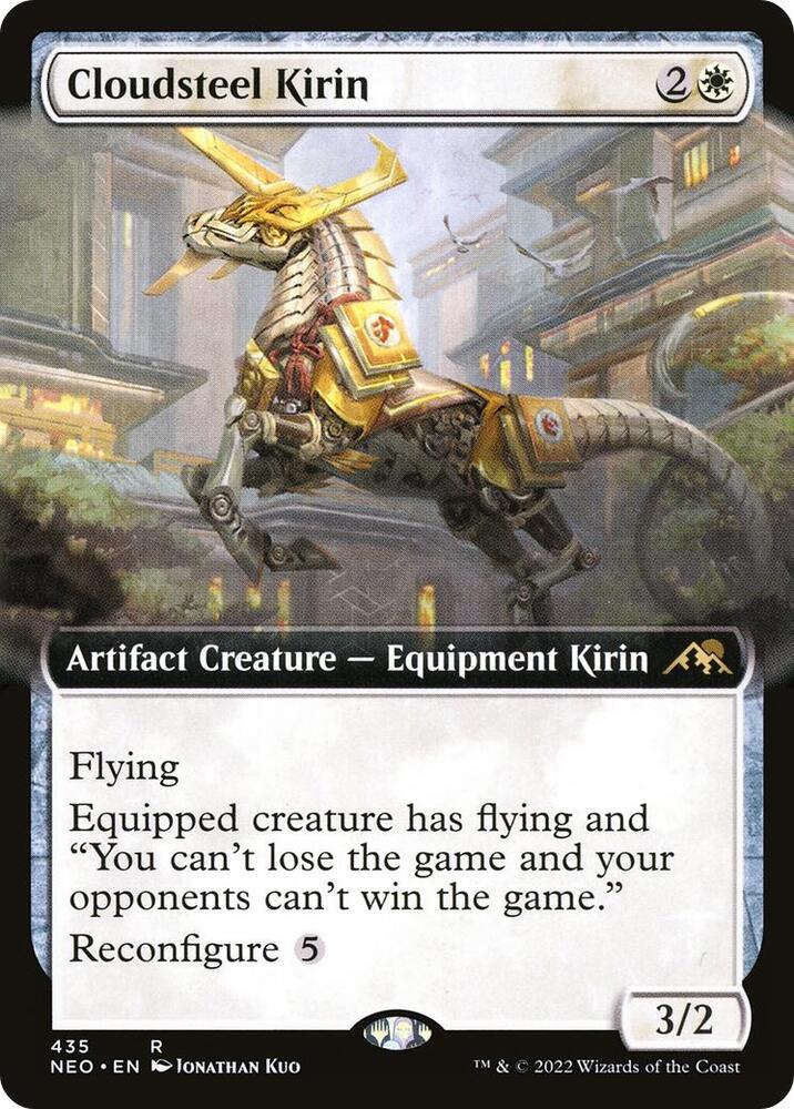 Cloudsteel Kirin 435 (Kamigawa: Neon Dynasty)  - Extended Art Foil | Good Games Adelaide SA