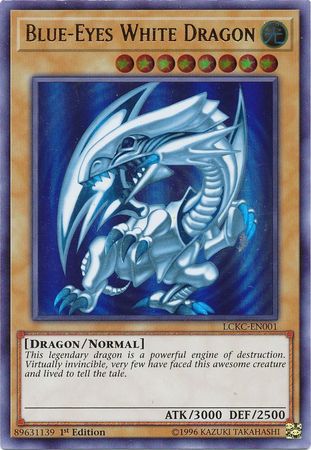 Blue-Eyes White Dragon (Version 2) [LCKC-EN001] Ultra Rare | Good Games Adelaide SA