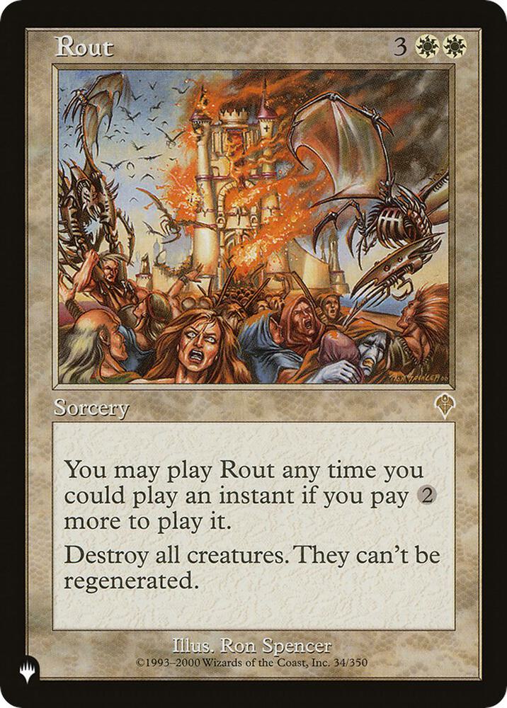 Rout INV 34/350 (The List Reprints)  | Good Games Adelaide SA