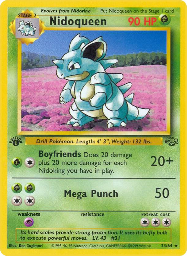 Nidoqueen 23 23/64 (Jungle)  - 1st Edition | Good Games Adelaide SA