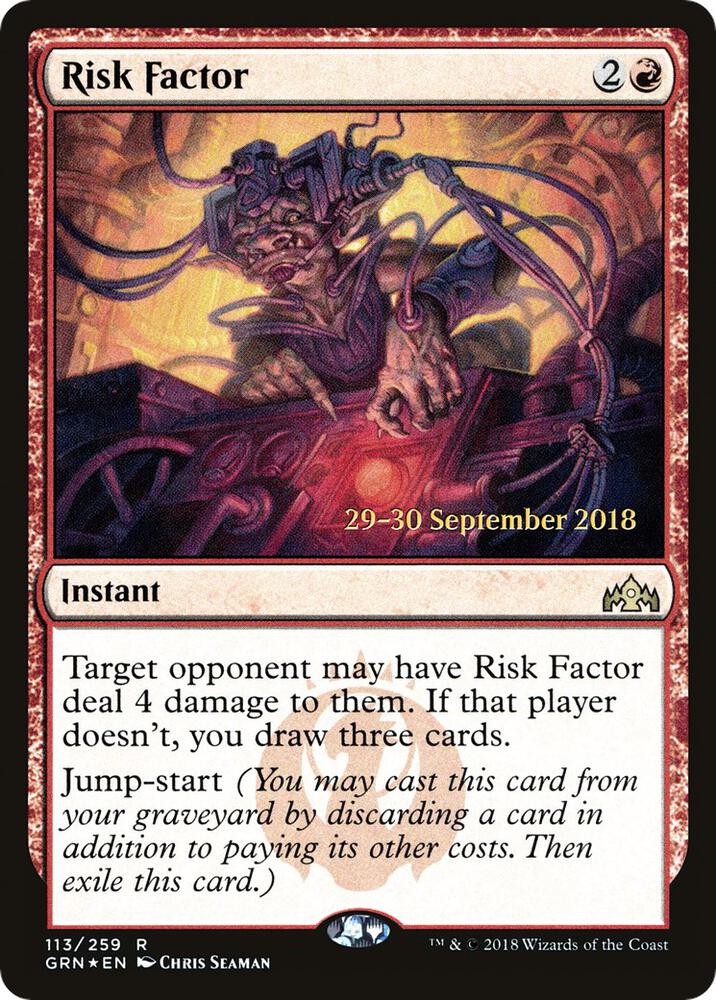Risk Factor 113 (Prerelease Cards)  - Foil | Good Games Adelaide SA