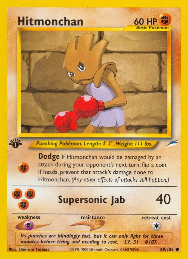 Hitmonchan 069/105 (Neo Destiny)  - 1st Edition | Good Games Adelaide SA